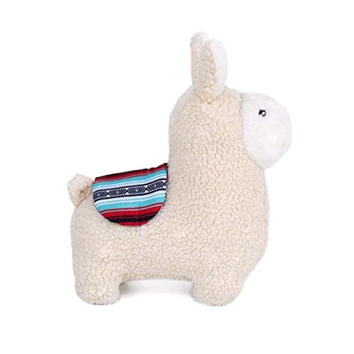 ZippyPaws - স্টোরিবুক Snugglerz Stuffing সঙ্গে Squeaky কুকুর খেলনা - Liam The Llama