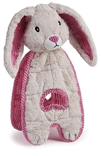 Charmant Pet Cuddle Tugs Bunny Peluche Squeaky Dog Toy