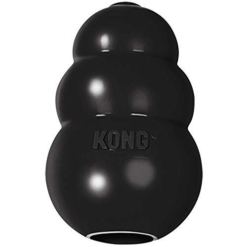 KONG - Экстремальная игрушка для собак - прочный натуральный каучук, черный - весело жевать, преследовать и приносить - для больших собак