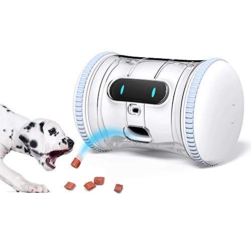 Robot VARRAM Pet Fitness: Interaktívny automat na dávkovanie a sprievodný robot pre psy a mačky, naplánovanie automatického prehrávania, monitorovanie aktivity, hádzanie maškrty, manuálne prehrávanie prostredníctvom aplikácie