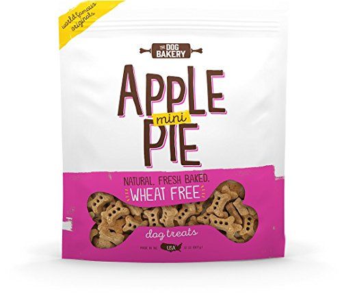 The Dog Bakery Wheat Free Bone Natural Made in SUA Healthy Dog Trateaza Biscuiti Bone Small Small Great Training Limited Ingrediente Crunchy Mere reale Scortisoara (Apple Pie, 2 LB Bag, Mini Size Bones)