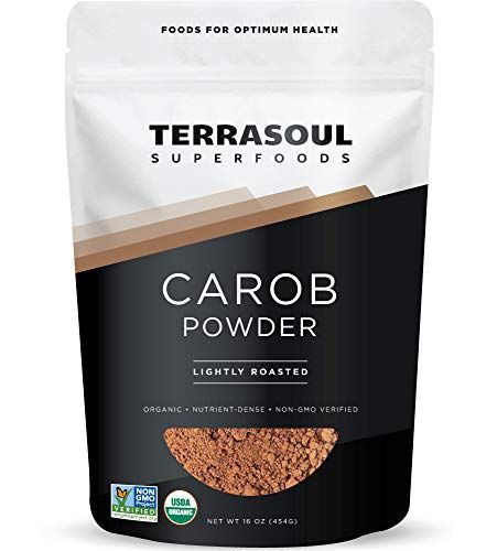 Poudre de caroube biologique Terrasoul Superfoods, 1 lb - Alternative à la poudre de cacao | Riche en fibres